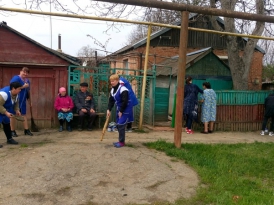 #ЯПомогаюВетерану Благотворительная акция "Чистый уютный двор" совместно с волонтерами